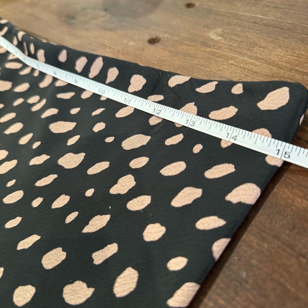 Black and Tan Polka Dot Midi Skirt - Picture 4 of 7